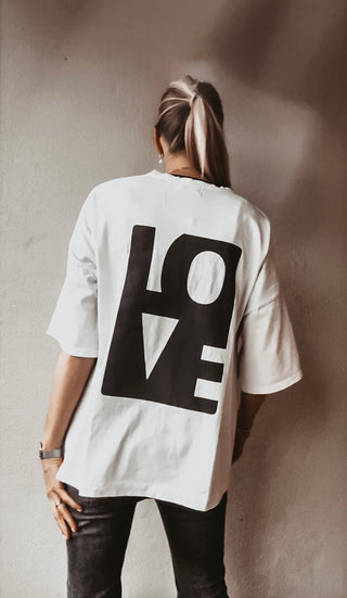 LOVE tee vintage white *NEW*