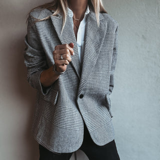 Merino check blazer NEW*