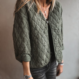 Khaki Connor quilted jacket *NEW*