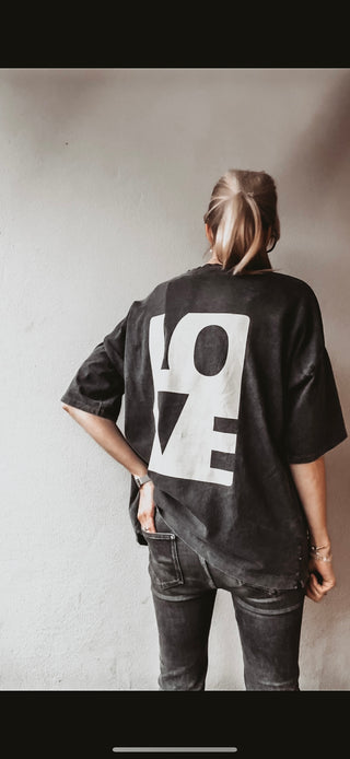 LOVE tee charcoal grey *NEW*