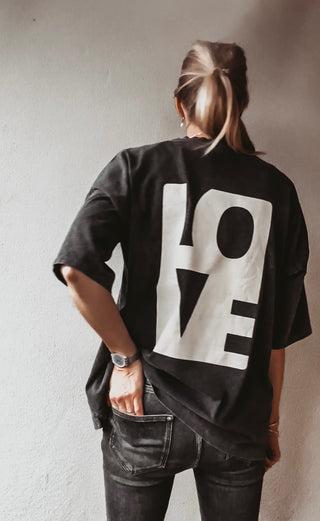 LOVE tee charcoal grey *NEW*