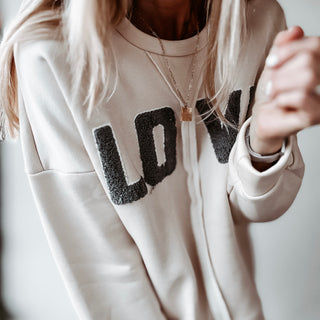 LOVE vintage white sweatshirt *NEW*