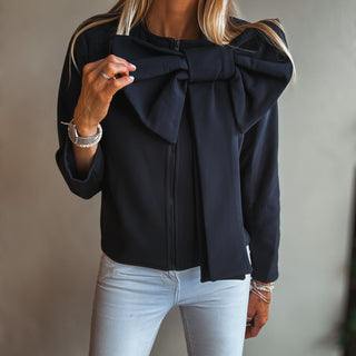 Statement Bow biker MIDNIGHT blazer *NEW*