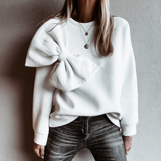 White Bow sweatshirt *NEW*