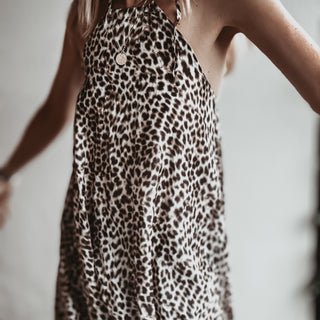 Leopard tie summer dress *NEW*