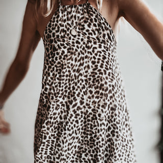 Leopard tie summer dress *NEW*