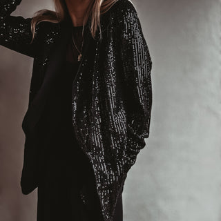 Sequin BLACK blazer *NEW*