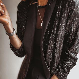 Sequin BLACK blazer *NEW*