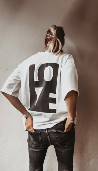 LOVE tee vintage white *NEW*