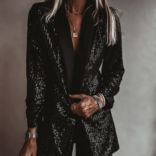 Sequin BLACK blazer *NEW*