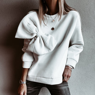 White Bow sweatshirt *NEW*