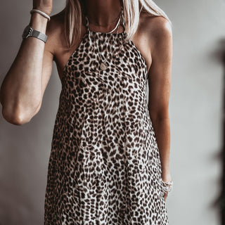 Leopard tie summer dress *NEW*