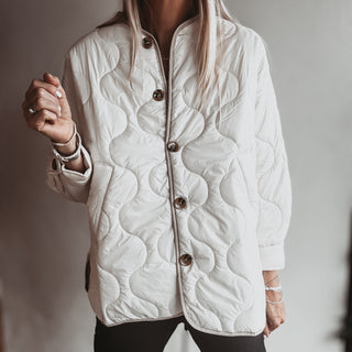 Cream Callie quilted jacket *NEW*