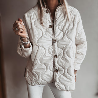 Cream Callie quilted jacket *NEW*