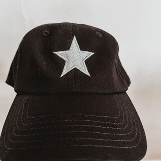 Black / Grey STAR baseball cap *NEW*