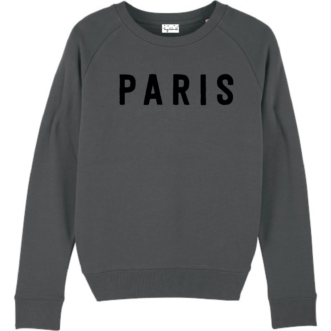 Charcoal black PARIS sweatshirt