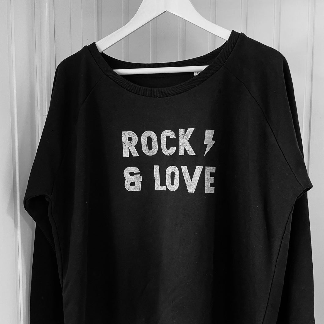 Rock & love black  sweatshirt (sample) size large