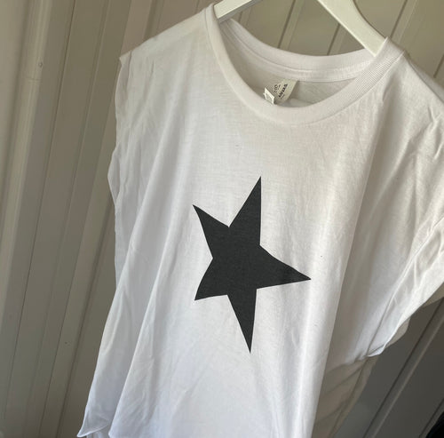 Black star tank top