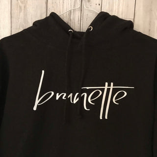 Black hoody with white brunette (medium uk 12)