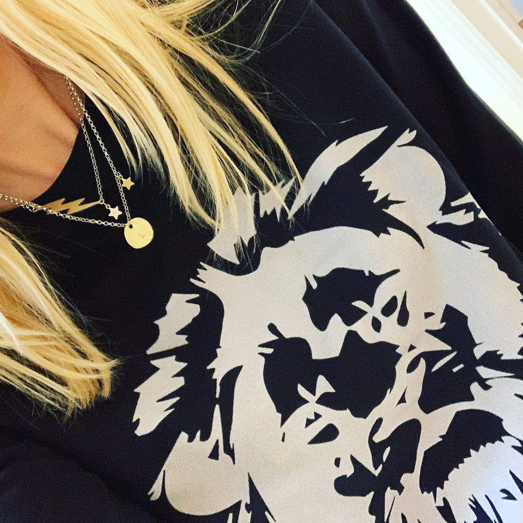 Black lion sweatshirt (size 12)