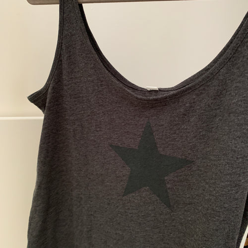 Black star grey vest size 12